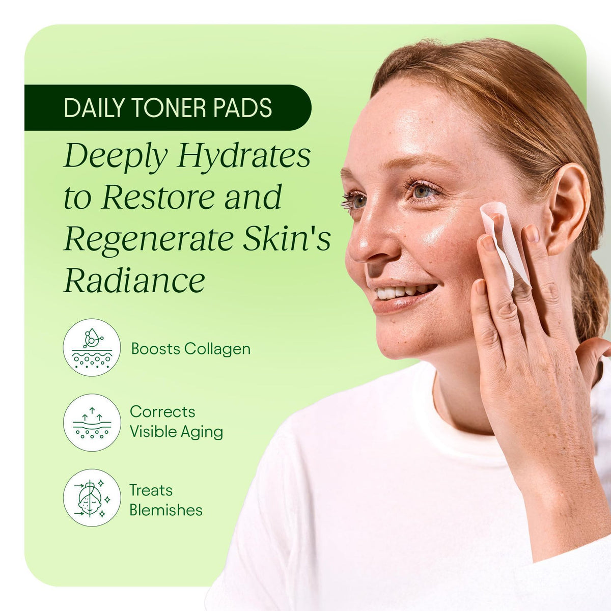 Her Exfoliating Centella Asiatica Skincare Toner Pads