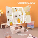 Her LED Illumination Makeup Mirror with Storage Drawer