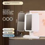 Her LED Illumination Makeup Mirror with Storage Drawer