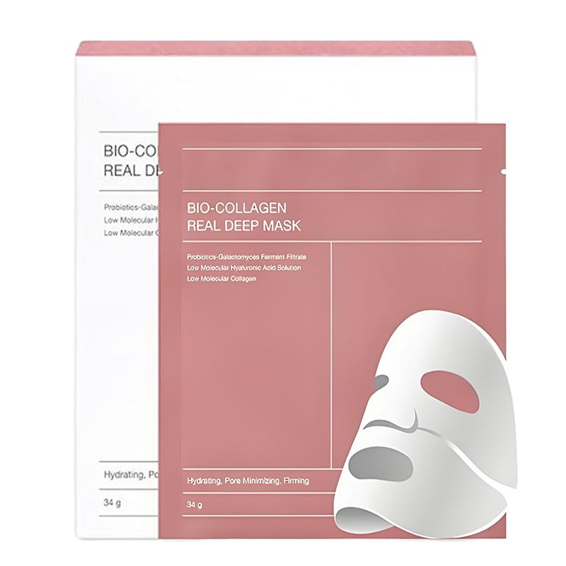 Her collagen face mask